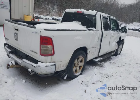 2021 Ram 1500 Big Horn Quad Cab 4X4 6'4 Box from USA, damaged, VIN 1C6SRFBT4MN826679